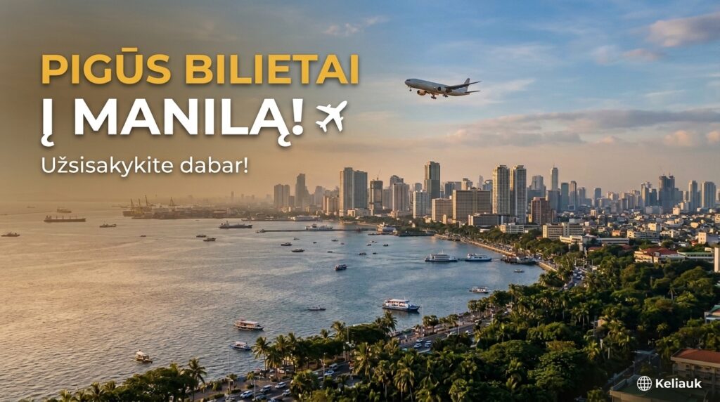 Pigūs bilietai į Manilą