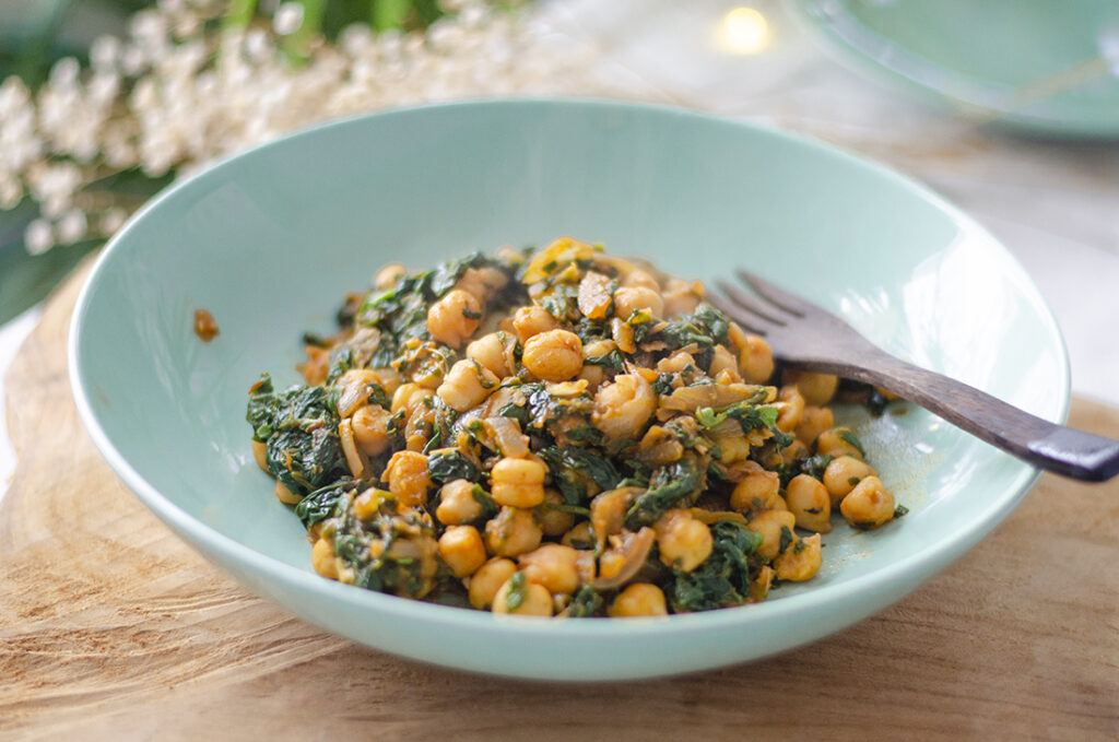 Espinacas con garbanzos